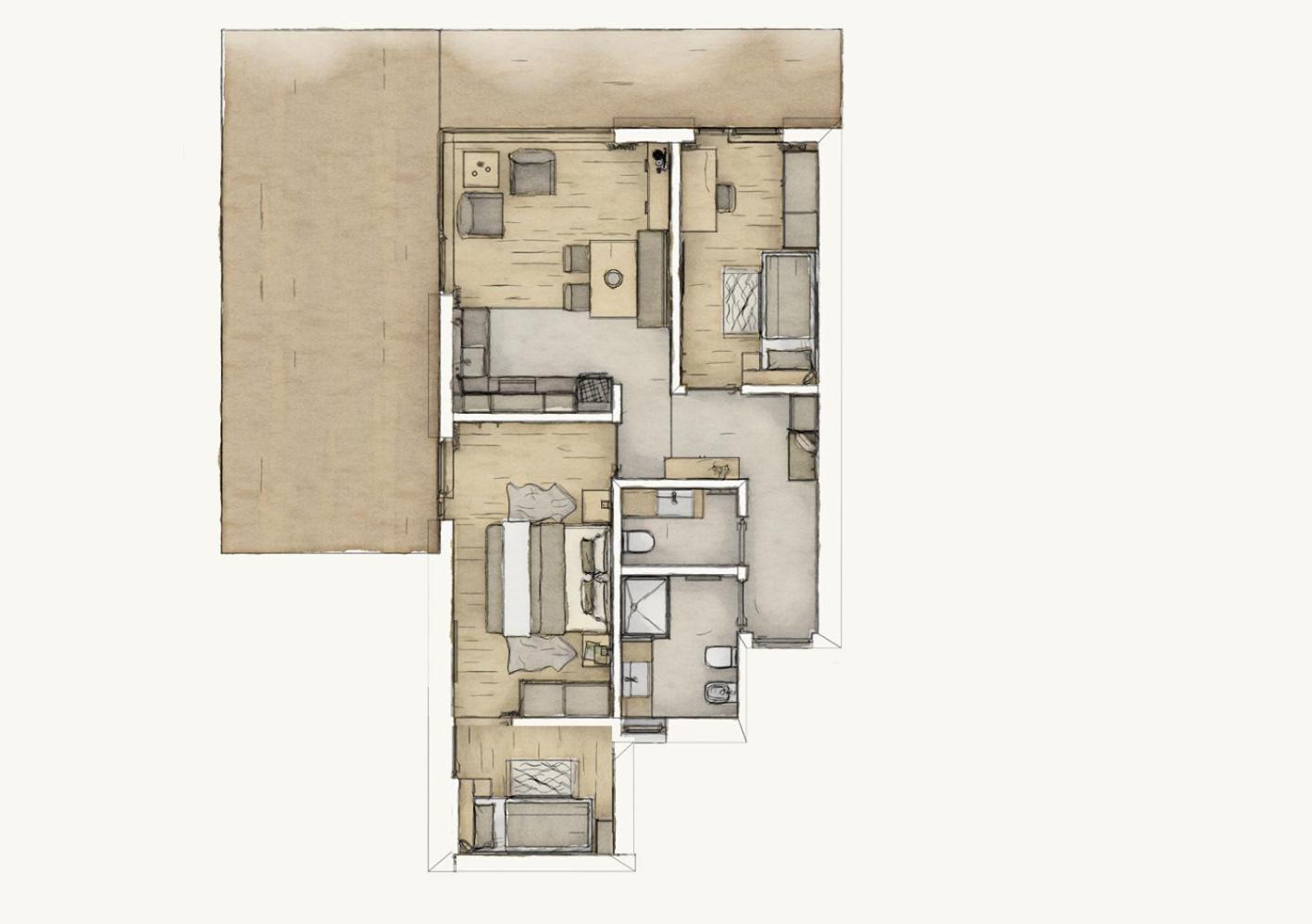 אורטיסיי Appartements Pedescin מראה חיצוני תמונה